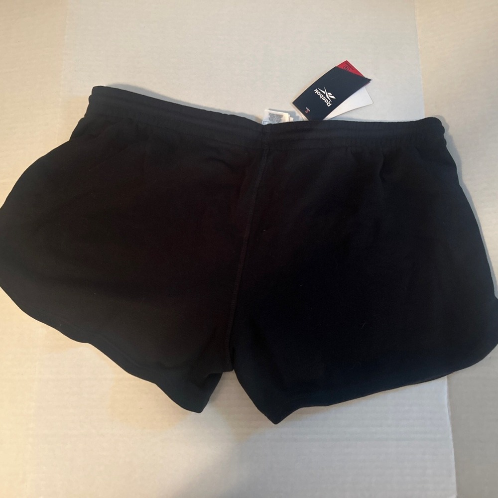 Reebok Women's 2XL Shorts Identity French Terry Black H54767 NWT - Picture 5 of 5